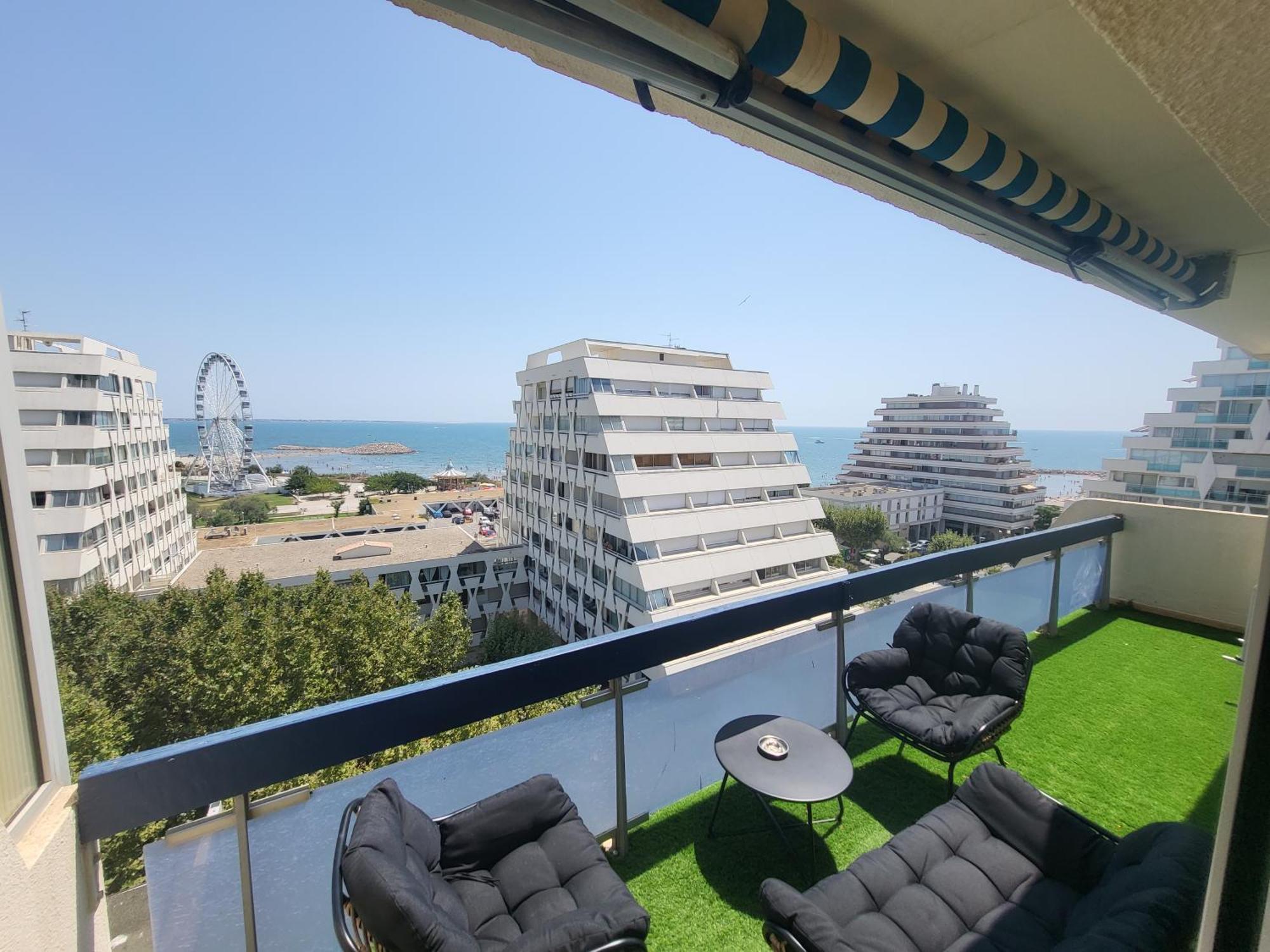 Appartement Lumineux Avec Vue Sur Mer A 50 M De La Plage Et Du Centre La Grande-Motte Kültér fotó